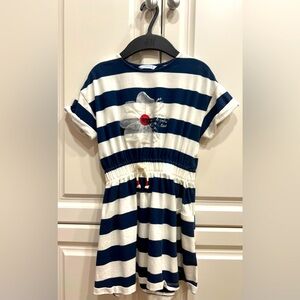 Mayoral Girls Striped Dress Size 7